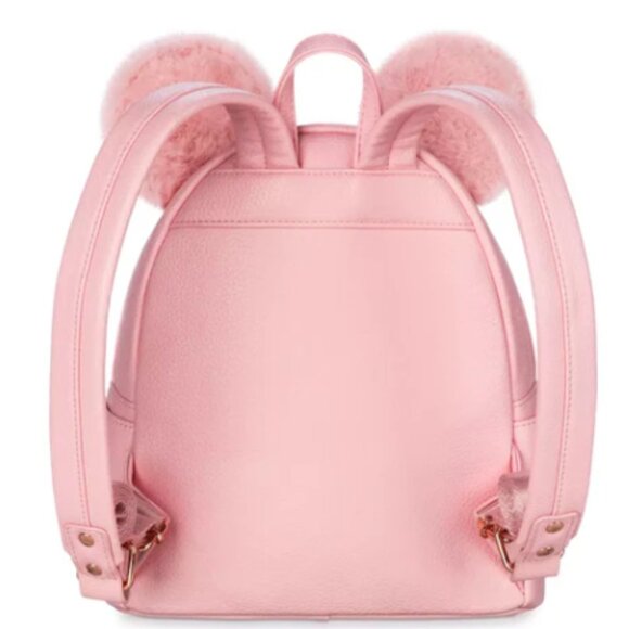 HKDS-Minnie Mouse Loungefly Mini Backpack “Piglet Pink” NWT - Picture 7 of 8